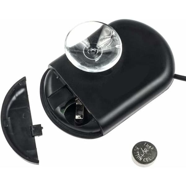 LCD Digitalt Akvarietermometer til Akvarium og Terrarium - Sort