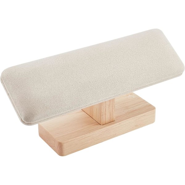 Armbandsställ i trä, T-format armbandshållare, Smyckesorganisatör i konstläder, Avtagbart armband, Hängen, Fotlänkar, Tornställ