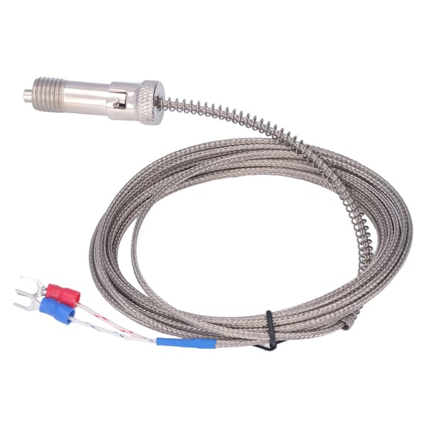 K-type Snap Fit Spring Thermocouple Stainless Steel 3 Meter