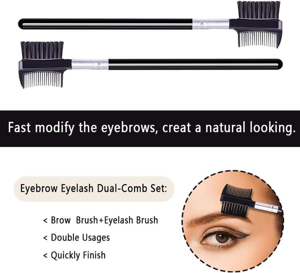 Eyelash and eyebrow brush, eyelash brush set (1 pc)