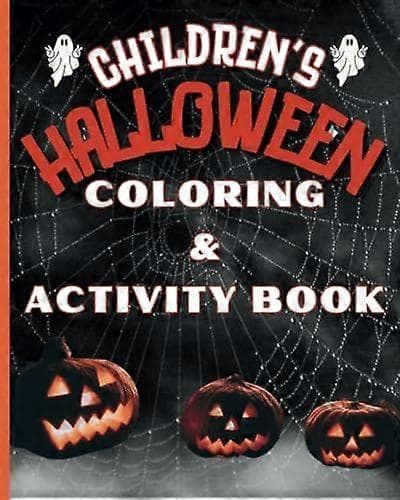 Barnas Halloween male- og aktivitetsbok