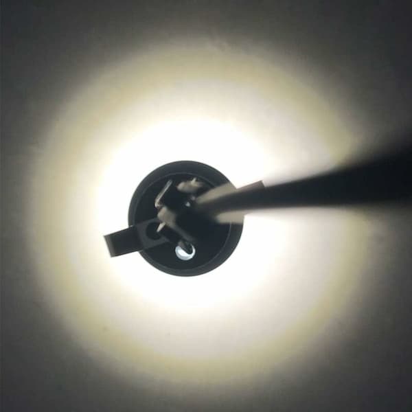Sæt med 4 Mini LED Indbyggede Spotlights 3W Varm Hvid til Vitrineskabe [JUN]