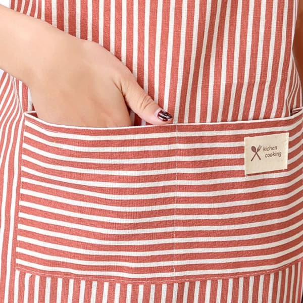 Kitchen Apron, Adjustable Apron with 2 Pockets, Cotton Kitchen Apron, Work Apron, Kitchen Aprons for Restaurant, Bar, Cafes Blue