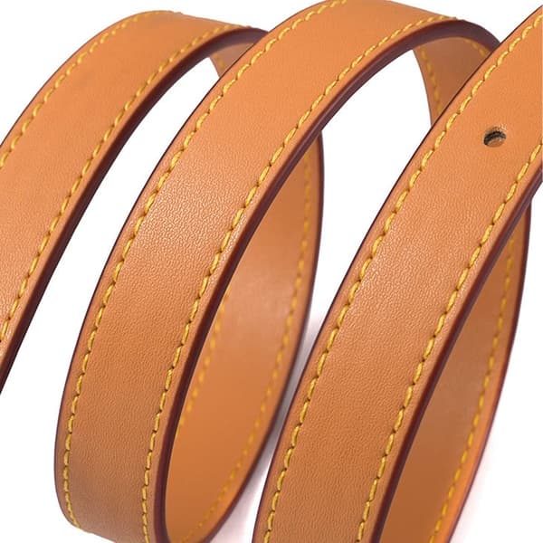 Enkel axelrem, sned axel, äkta läder, justerbar axelrem, lämplig för små väskor, handväskor, budväskor, crossbody-väskor