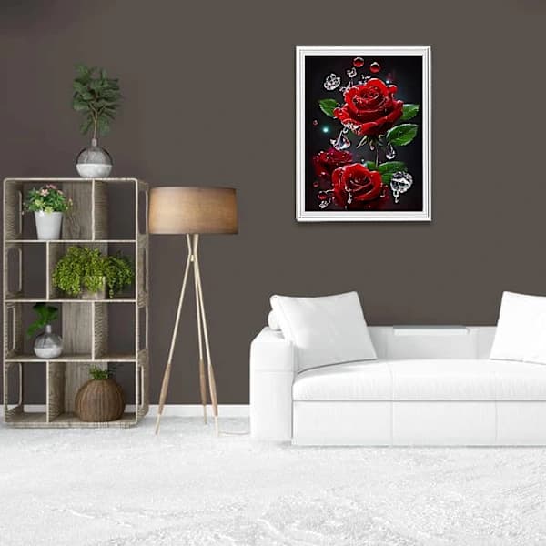 DIY 5D diamantmaling, veggdekorasjon 30*40CM, A