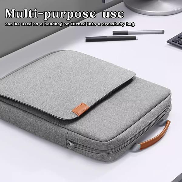 Tablet Case with Shoulder Strap, 2-in-1 Tablet Shoulder Bag, Shockproof Tablet Bag, 13-inch Tablet Case with Handle, Tablet Bag[DB] grey grey