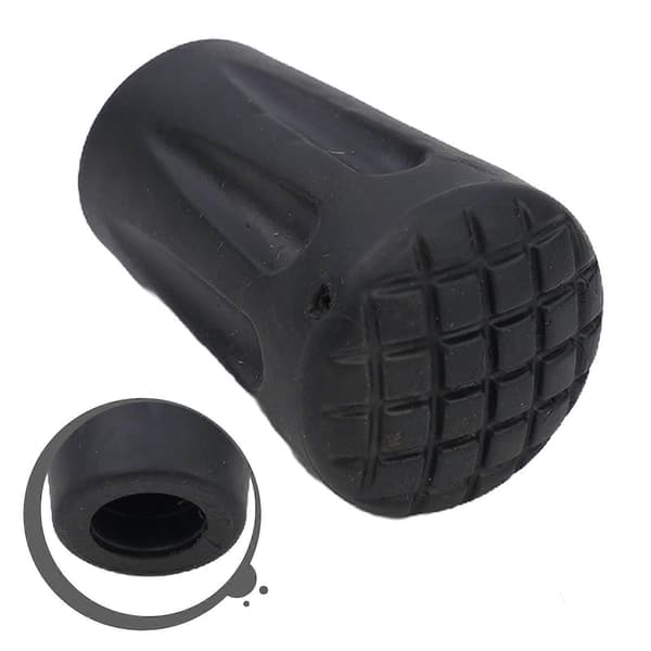 4-pack Rubber Tips for Trekking Poles - Replacement Ferrules and End Caps for Hiking and Walking