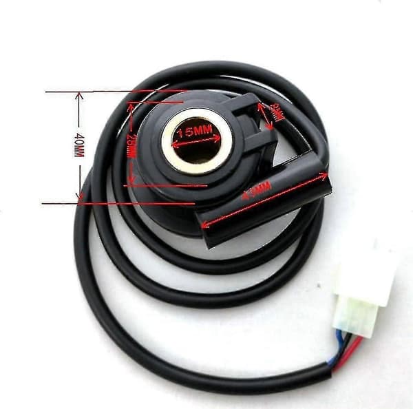 Motorcycle Speed Sensor, Universal 3-Pin Connection Reliable Motorcycle Digital Speedometer Sensor Cable 1pc-Black
