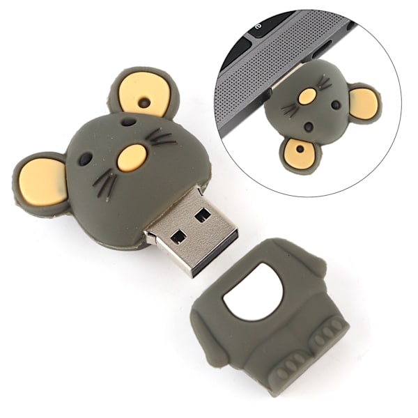 USB-nøgle med museform, bærbar stor lagerenhed til computer, bærbar, 32 GB