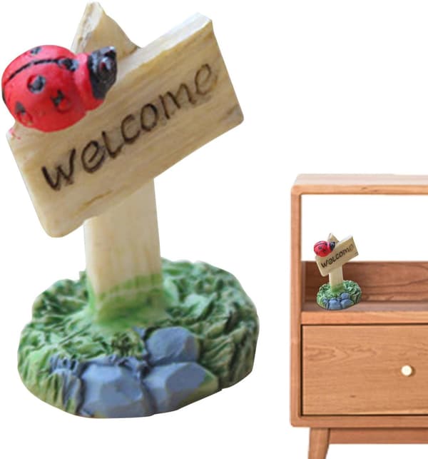 Miniatyrhage Statue Planter Dekorasjon For Mosedekorasjon