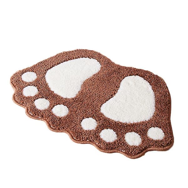 Badeværelsesmåtte Absorberende skridsikker badeværelsesmåtte Vaskbar badeværelsesmåtte-30x50cm(lilla)（30*50cm，lilla）