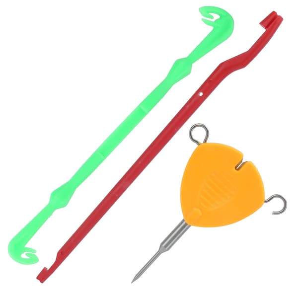 Fishing Bait Needle Hook Knot Puller Knot Tying Tool Set Fishing Bait Rigs Tool Kit