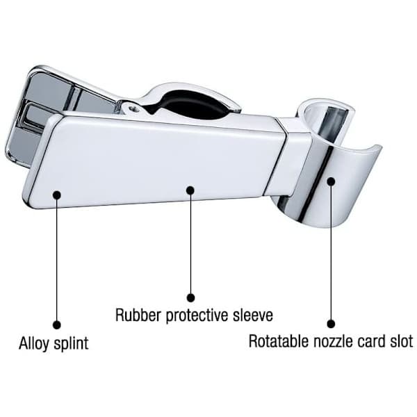 Handheld Shower Head Holder, 18-25 MM Shower Head Holder, Replaceable Wall Mounted Shower Head Holder, Universal Hand Shower Holder, Height Adjustable