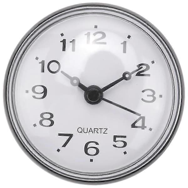 7cm Waterproof Kitchen Bathroom Clock with Suction Cup, Black