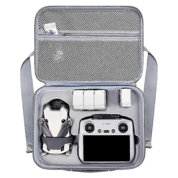 Compatible with Dji Mini 4 Pro Fly More Combo Rc Drone Accessories Storage Bag Eva Handbag Case with Shoulder Strap S