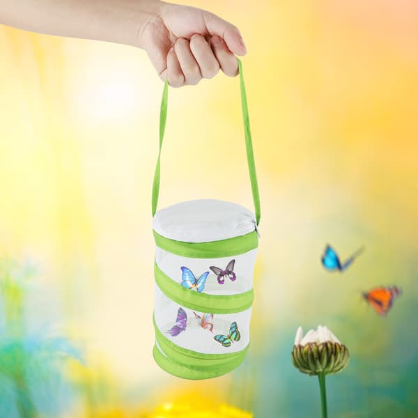 Mini Folding Portable Durable Ventilated Butterfly Habitat Breeding Cage
