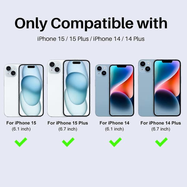 NORTHJO 3 Sets Compatible with iPhone 15 Plus 14 Plus Tempered Glass Lens Protector CD Veins Metal Ring Le Blue Blue