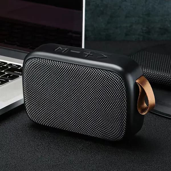 Wireless Portable BT Speaker Mini Fabric Speaker Deep Bass Hands-free Calling Support Hifi Speaker Grey
