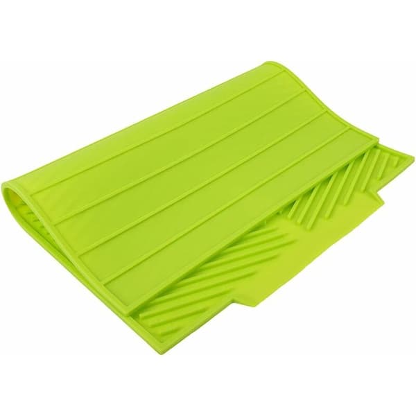 Silicone Sink Mat, Drain Board, for Home and Kitchen (Green, 1 pc)