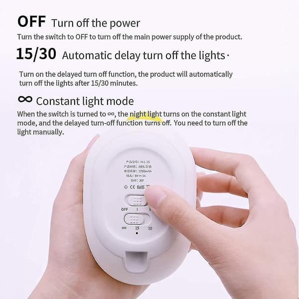 JUSCH LED Duck Lamp, Smart Sleep Lamp with Duck, Touch Sensor Timer, Rechargeable Silicone Night Light, Cartoon Bedside Lamp, Creative Gift