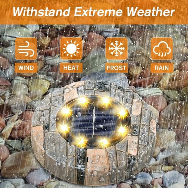 Outdoor Solar Ground Lights (4-pack 3000k) [Energy Class A+]
