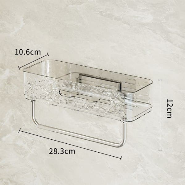 Self-adhesive bathroom shelf without drilling for bathroom or laundry room