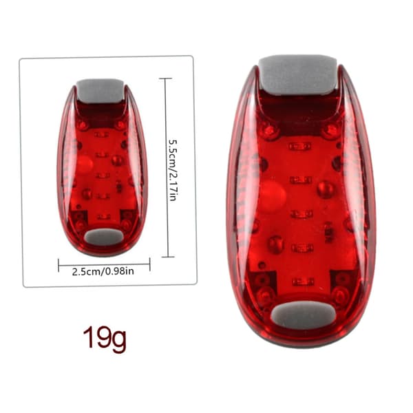 Multifunctional Bicycle Taillight LED Bike Rear Light 5LED Backpack Light Mini Bicycle Helmet Lights Brake Taillight 1 pc Red Light