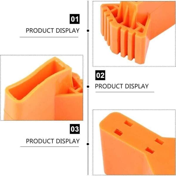 Sett med 4 sklisikre gummiføtter til stiger