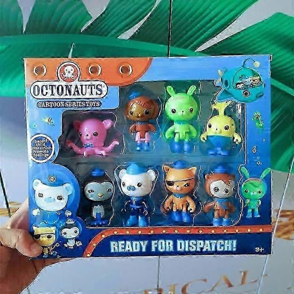 8 kpl Octonauts-toimintahahmonukkelelua Barnacles Peso Kwazii Crew Pack N