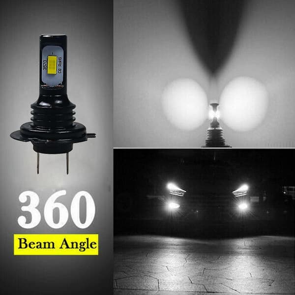 For Volvo XC90 2003-2014 Combo H7 + H11 LED Headlight Bulbs High Beam + Low Beam Upgrade Kit 6000K White