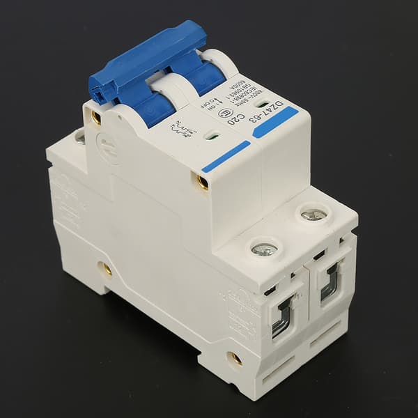 DZ47-63 2 P Mini Circuit Breaker Switch Breaker 400VAC (20A)