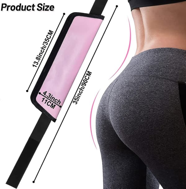 Hip Thrust Belt for Dumbbells, Booty Belt for Hip Thrust, Hip Thrust Pad for Squats, Lunges, Glute Bridges
