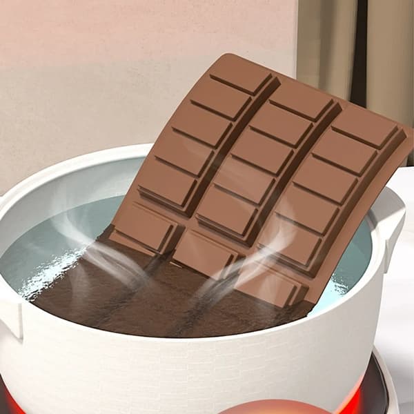 Silikoneform til chokoladebar, 60 stykker, brækbar form, chokoladebar