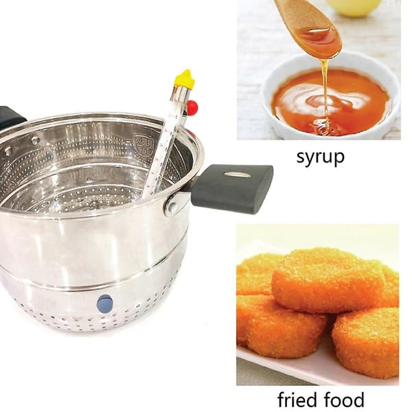 Termometer i rustfrit stål til slik, stegning og marmelade