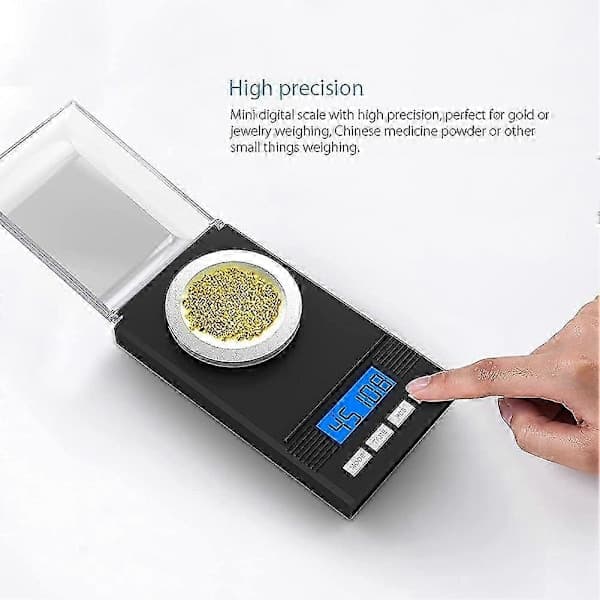 50g/0.001g Milligram Scale, Milligram Precision Scale, mg, Pocket Scale, Laboratory Scale with LCD Display, Letter Scale