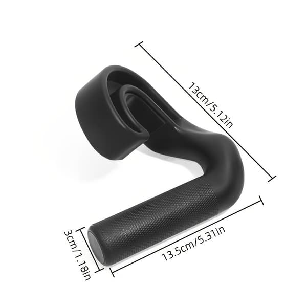 Et par multifunktionelle træningsgreb, 45° krog til pull-ups Et par sorte greb A pair of black grips