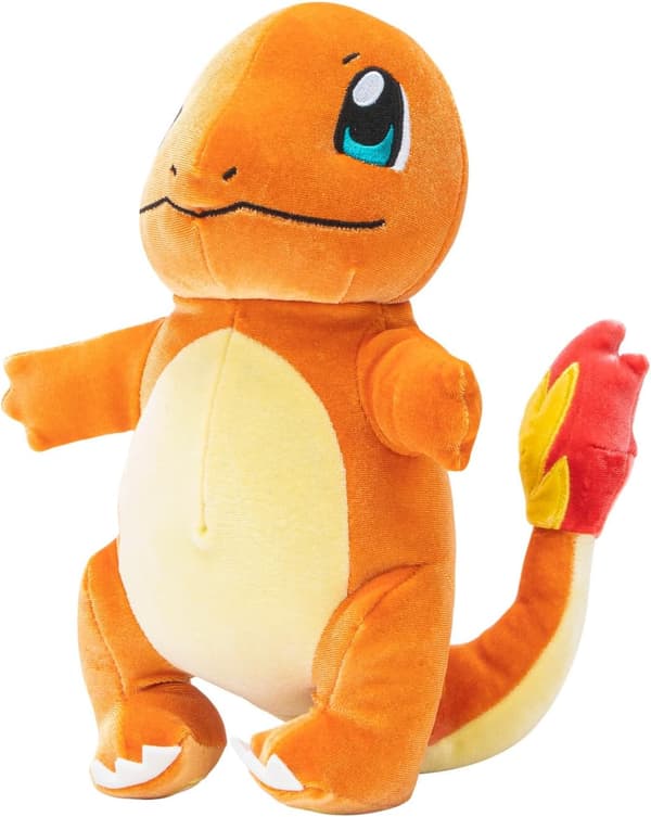 Charmander Select Samettipehmo - 20 cm Charmander-pehmo ainutlaatuisella samettikankaalla ja aidoilla yksityiskohdilla