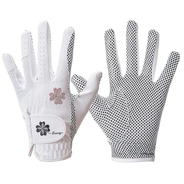 【xj】Dame Golfhandsker i Læder, Et Par