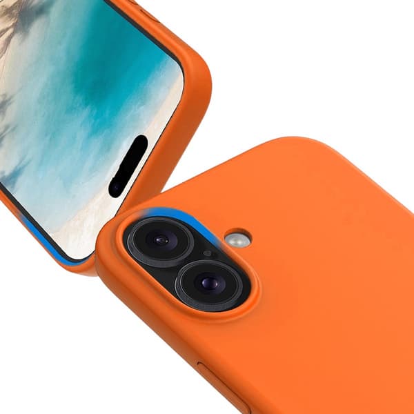 Rvelon Silicone MagSafe Case for iPhone 17 - Orange 2 Silicone