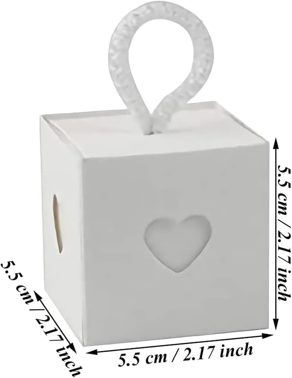 50 st presentförpackningar i kartong, presentaskar för bröllopsfest, presentaskar för bröllopsgodis, presentförpackning, liten tom presentask i kraftpapper för