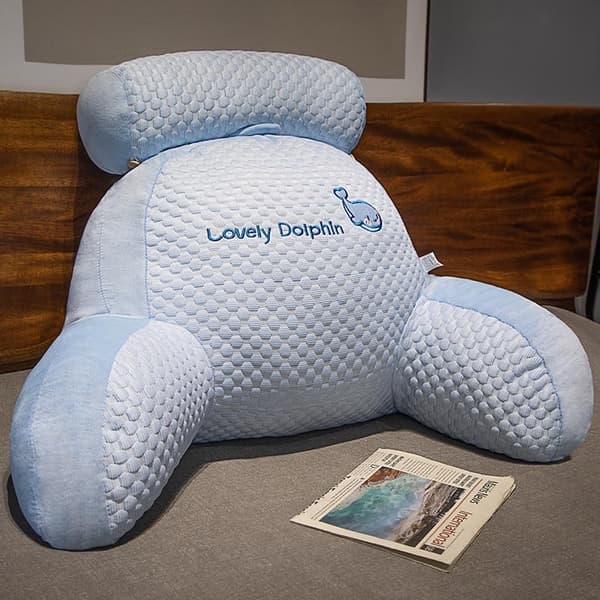 Bed Reading Pillow, Removable Backrest Cushion 60x45x20cm (optional)