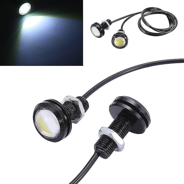 2x 18w Eagle Eye-lampe Daglys LED DRL Tåkelys Dagkjørelys Bil Lys Baklys