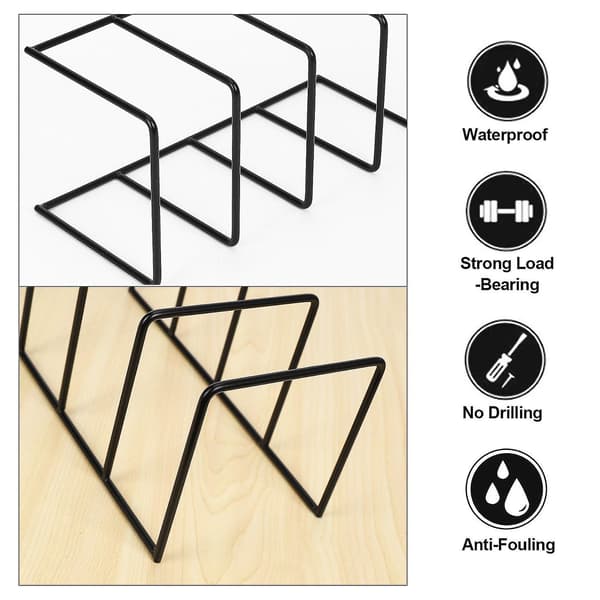 Metal Vinyl Record Rack Turntable Storage Shelf Display Stand Holder A