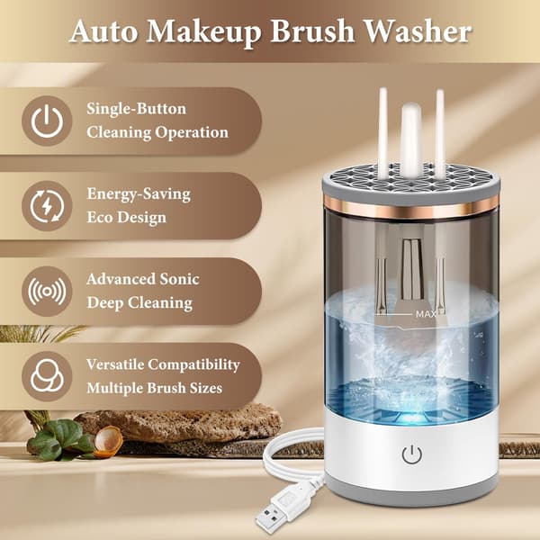 Elektrisk makeupbørsterenser - Effektiv elektrisk makeupbørsterensemaskine