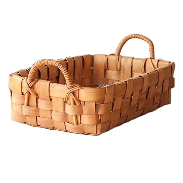 Handwoven Bread Basket and Serving Trays for Dining Table, Table, Kitchen Counter, With Handles