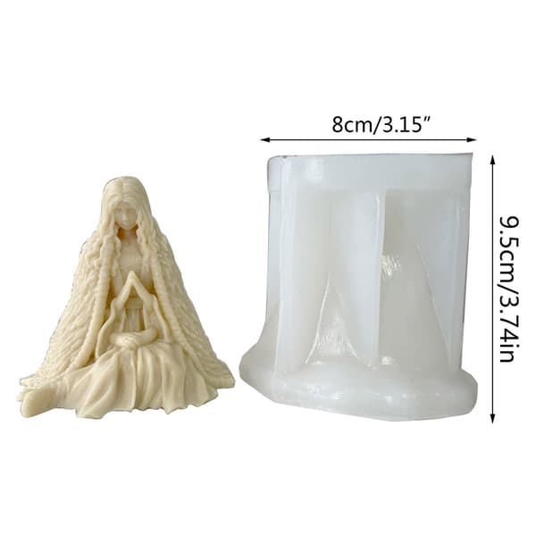 Silicone mold for candles, for making candles, plaster, Halloween decor, casting with resin