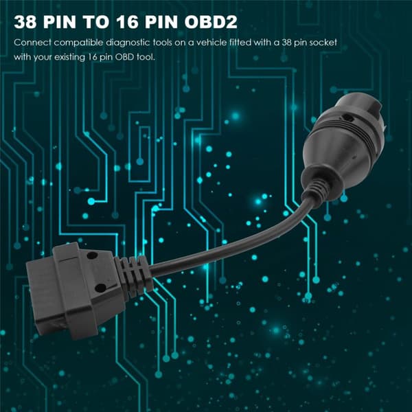 för Mb 38 stift till 16 Obd2 Obd Ii diagnostisk adapterkontakt
