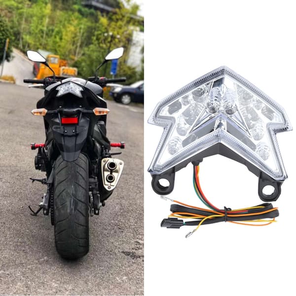 LED-baklys til Kawasaki Z800 2013-2014 (hvit)