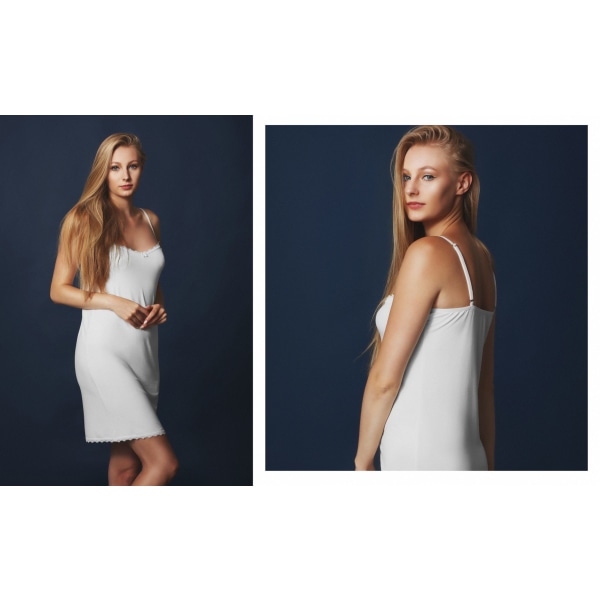 Bellivalini underklänning underkjol för kvinnor BLV50-175 (vit, 3XL)