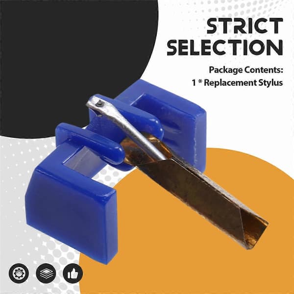 [LD] Turntable Needle Compatible with ST25 M100 M200 EXCEL ES70 VS80 ST40 31DN25 Gramophone Player Blue Blue